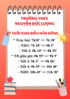 Thông báo thời gian biểu mùa đông
