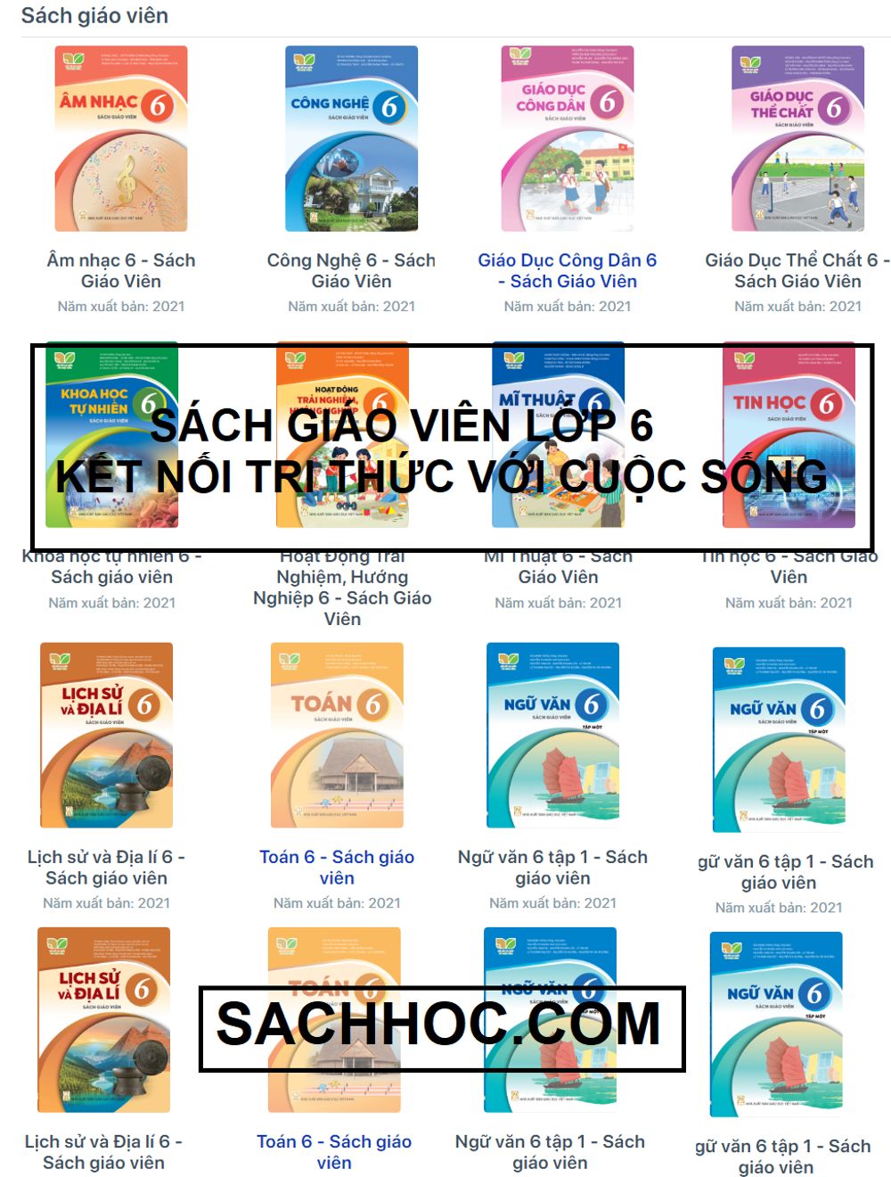 Tron bo sach giao vien lop 6 ket noi tri thuc voi cuoc song