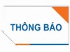 thông báo