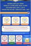 Thông báo Lịch tuyển sinh thử nghiệm lớp 6 trực tuyến lần thứ 2 (8/6-10/6/2026)