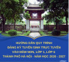 Trường THCS Nguyễn Đức Lượng thông báo Lịch tuyển sinh lớp 6 trực tuyến thử nghiệm lần 1 (03/6-5/6/2026)