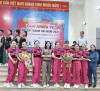 Tiết mục khiêu vũ của giáo viên trường THCS Nguyễn Đức Lượng chào mừng 79 năm Ngày thành lập QĐNDVN