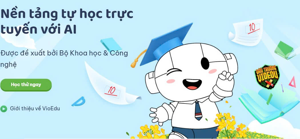 Toán trực tuyến Vioedu