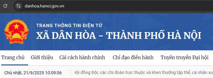 Cổng thông tin điện tử xã Dân Hòa