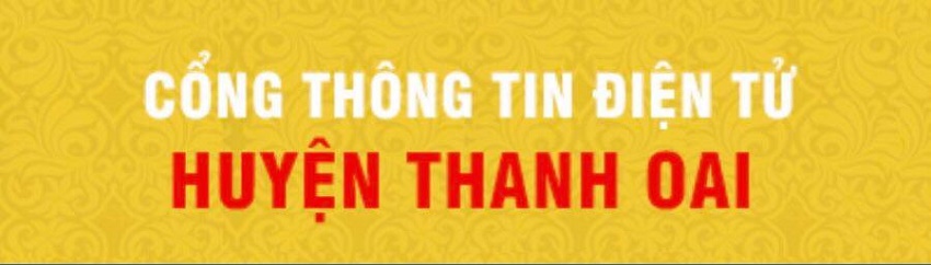Cổng thông tin điện tử huyện Thanh Oai