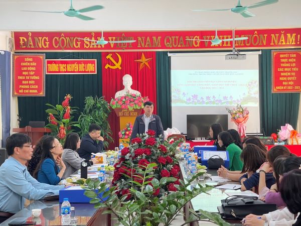 Hội thi giáo viên dạy giỏi cấp Huyện năm học 2023- 2024 tại điểm trường THCS Nguyễn Đức Lượng
